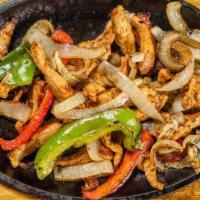 Chicken Fajitas · Marinated grilled chicken, onion, red and green bell pepper. Served with rice and beans.
Gua...