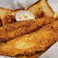 Catfish Basket · 2 Catfish, Fries, Texas Toast