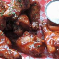Bbq Wings · Our wings tossed in a bold, smoky, sweet, rich... everything you love about BBQ sauce!