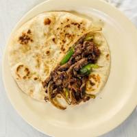 Beef Fajitas · Add egg, beans, potatoes or cheese to any taco for an additional charge. Add bacon, ham, cho...