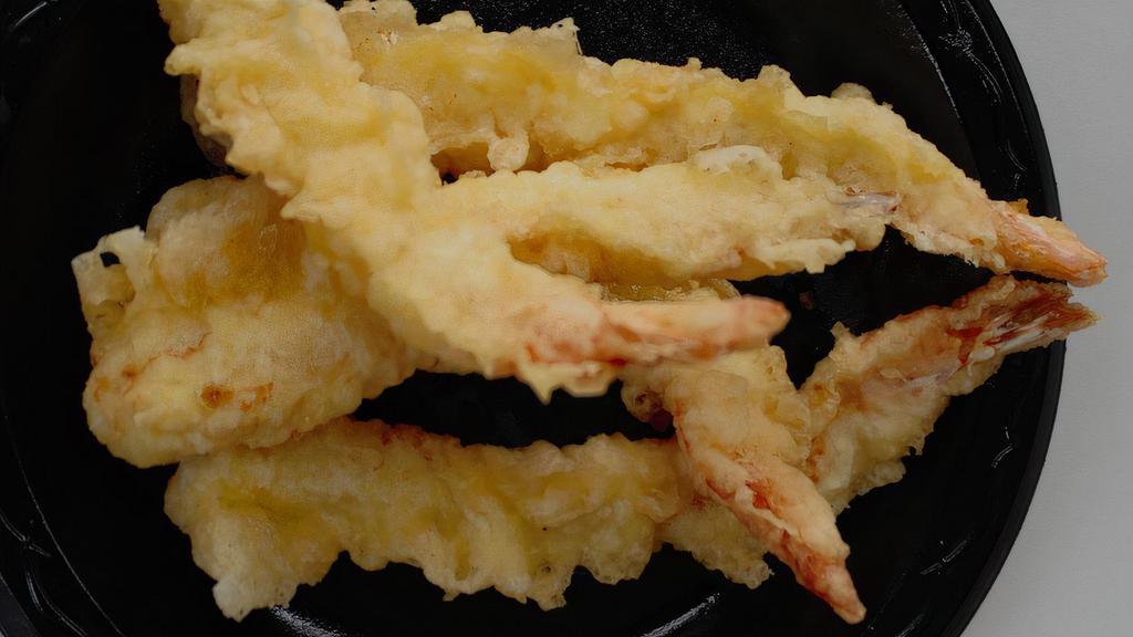 Tempura Shrimps (5 Pcs) · Delicious hand-dipped shrimp in tempura batter.