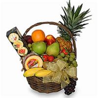 Gourmet Fruit Basket Gift Basket · Please remember that each selection is custom made and substitutions may be necessary. Your ...