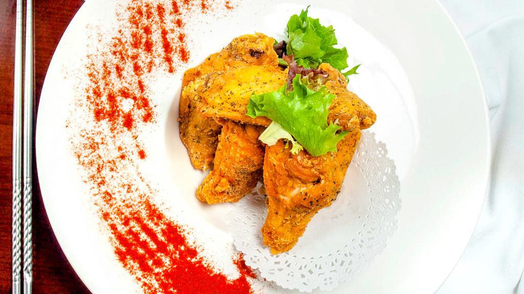 Thai Style Chicken Wings · Six pieces.