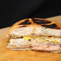 Ham-O-Kaiser · Double Portion Of Cooked Ham, Mayo, Cheese & Egg.