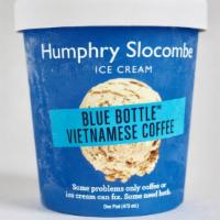 Vietnamese Coffee Ice Cream · Traditional Vietnamese coffee with chicory, sweetened condensed milk and Giant Steps Blue Bo...