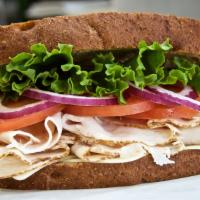 Ovengold® Turkey Sandwich · Sandwich made with Mayo, Mustard, Lettuce, Tomato, Onions. You are able to modify on choices...