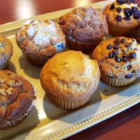 Chocolate Chip Muffin · Fresh baked loaded with semi sweet chocolate morsels.