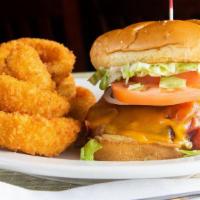 Build Your Own Burger · 1/2 lb. Angus Beef Burger, served on a brioche bun, choice of fries, onion rings, or Brit's ...