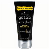 Got2B  Ultra Glued Invincible Styling Gel · This non-sticky, no-flake formula is powered by high-tech styling agent - we call it Alpha X...
