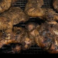 Large Jerk Chicken  · Spicy grilled chicken with Jamaican jerk marinade that has the perfect balance of heat and s...