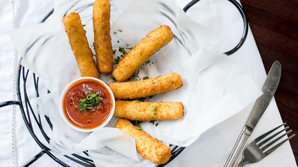 Mozzarella Sticks · With marinara sauce.