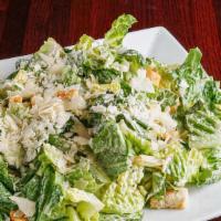 Caesar Salad · Fresh romaine lettuce, croutons and shaved Parmesan.