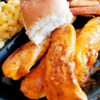 Grilled Buffalo Chicken · Served on a bun