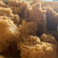 Gator Tail Basket · We gladly serve gator because they would gladly serve you. Lightly battered and fried.