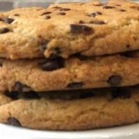 Chocolate Chip Cookies (3 Pack)* · Baked in-house daily.