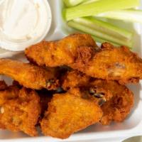 Wing Zings · Comes with blue cheese, celery sticks, and 8 pieces in the order.