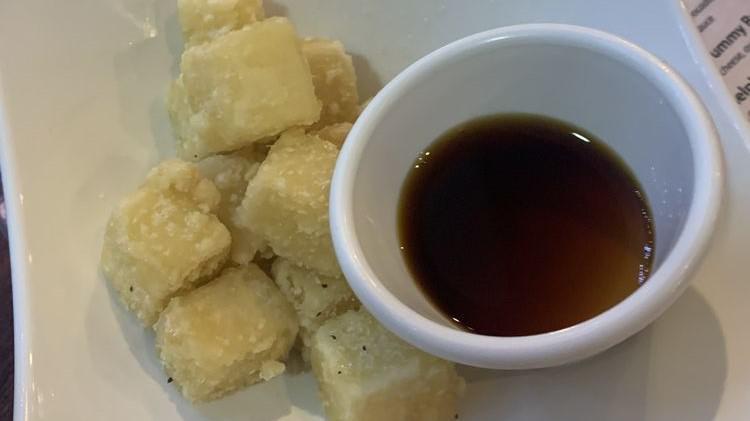 A6: Aged Tofu · Deep fried tofu wi. chef special sauce