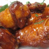 Asian Glaze Wings · Chicken wings tossed in an Asian glaze