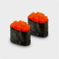 Masago Flying Fish Roe · ' 2 pieces per 1 order '
Chose between 
Nigiri (with rice) or Sashimi (without rice)