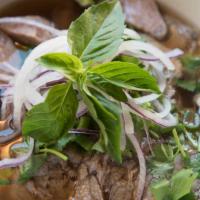 Large Hanoi Beef Noodle Soup-Pho · Hanoi beef noodle soup is by far the most famous Vietnamese noodle dish. It is served as a b...