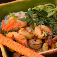 Grilled Jumbo Shrimps(2) With Vermicelli · 2 skewers- grilled jumbo shrimp