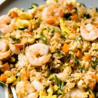 Spicy Seafood Fried Rice · Combination of shrimp, scallop and calamari.