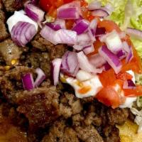Adelphilly Gyro · Traditional Gyro meat, caramelized onion and mixed sweet peppers, smothered with provolone c...