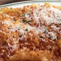 Macaroni & Cheese · Oven baked with a crunchy breadcrumb crust.