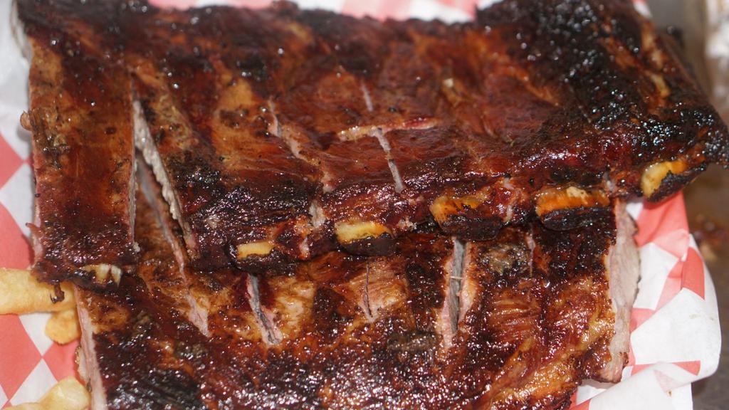 St Louis Ribs · Served with fries and bread.