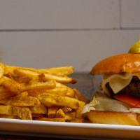 1759 Stout Smash Burger · Black Angus, Guinness Caramelized Onions, Smoked Cheddar, Lettuce, Tomato. Add Thick-Cut Bac...