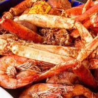The Sunset Special · 1 lb of king crab legs, 1 lb of snow crab, 1 lb of shrimp, 1 side of red new potatoes 1/2 lb...