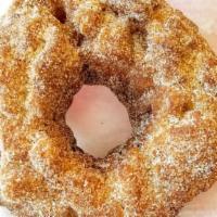 Autumn Spice · Funnel cake donut with pumpkin pie spices such as cinnamon, nutmeg, ginger, etc.