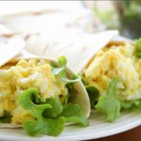 Highnooner Wrap · Egg salad, bacon, cheddar cheese, lettuce and tomatoes all wrapped up in a tortilla.
