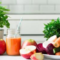 Energy Boost Juice · Energizing blend of carrot, beet, cucumber, celery and spinach.
