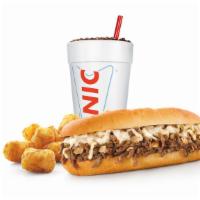 Philly Cheesesteak Combo · The  Philly Cheesesteak comes with Philly steak, shredded cheese and grilled onions.