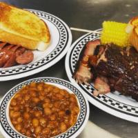 Pit Master Special · Ribs, Brisket, and Sausage
