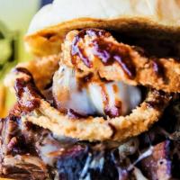 Burnt End Z-Man · It's a Z-Man with burnt ends instead of brisket!