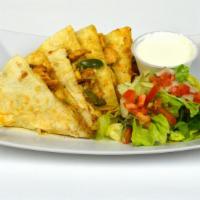 Chicken Quesadilla · Add shrimp for an additional charge.