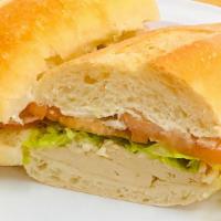 Vegan Cali Grilled Chicken Sub · Vegan Grilled Chicken with Vegan Cheese and choice of Toppings.