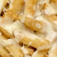 Cheese Fries · Jersey Shore fries with baked mozzarella cheese.