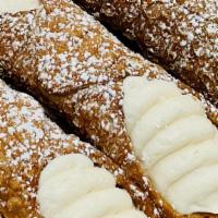 Cannoli · Homemade Traditional Cannoli Cream in a Cannoli Shell.