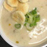 Clam Chowder · Our original recipe white clam chowder with a citrus flair.