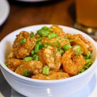 Thai Shrimp · Lightly Breaded, Drizzled with a Sweet Thai Chili Sauce