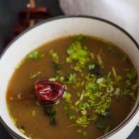 Milagu Rasam · Pepper tamarind Soup is a spicy variant of South Indian soup recipes and it is often used to...
