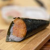 Yum Yum Scallop Hand Roll · Scallop and Crab Mix