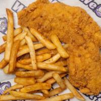 Katfish Plate · 2 pieces of catfish with fries.