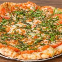 Margherita Pizza · Fresh Roma tomatoes, olive oil, garlic and basil.
Price