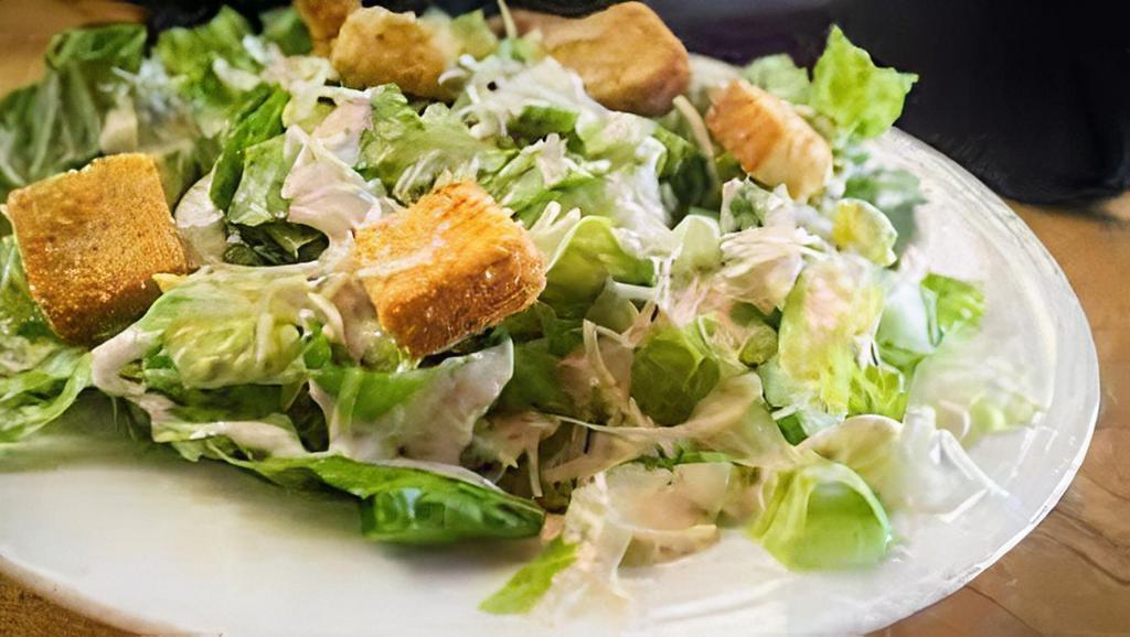 Caesar Salad · Lettuce, Tomato, Cucumber, Parmesan Cheese, Croutons