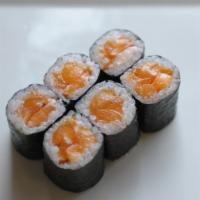 Salmon Roll · ^ pieces salmon with sushi rice wrapped in nori