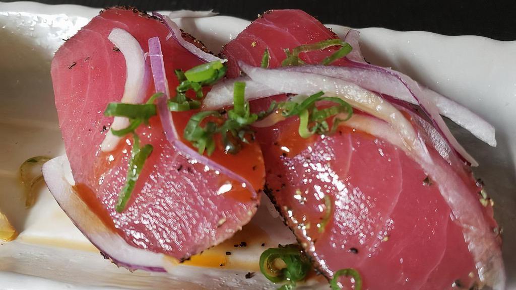 Peppercorn Tuna (Sashimi 4 Pcs) · PEPPERCORN TUNA (SASHIMI 4 PCS)